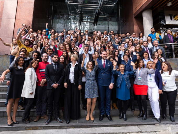 Visiting local UNDP staff in Bogotá. Photo: FN-sambandet / Eivind Oskarson
