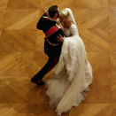 The bride and groom dancing the first waltz at The Royal Palace (Photo: Cornelius Poppe, Scanpix)