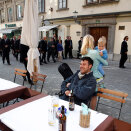 The King and Queen stroll through the Old Town section of Ljubljana. (Photo: Srdjan Zivulovic, Reuters / Scanpix)