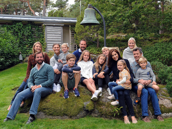 In 2015 there was a gathering at the King’s and Queen’s private holiday retreat Mågerø, with royal heirs from Luxembourg, Sweden, Norway and Denmark. Photo: The Royal Court