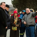31. januar: Kongeparet besøker brannherjede Flatanger (Foto: Ned Alley / NTB scanpix)