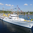 18 - 29 June Their Majesties The King and Queen travel along the coast on board the Royal Yacht <em>Norge</em>. Photo: Ivar Ekseth / NTB Scanpix