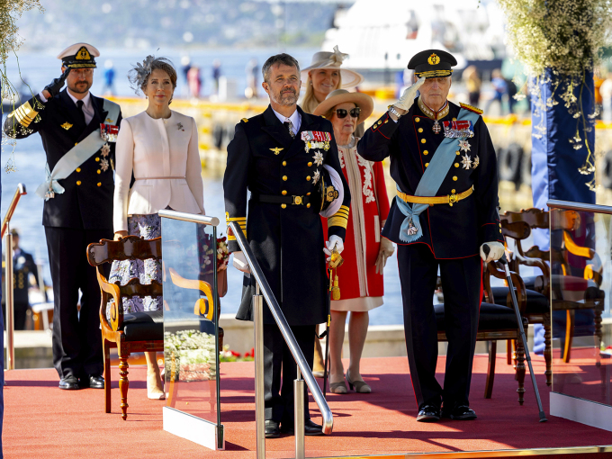 During the welcoming ceremony, the national anthems of the countries were performed. Photo: Albert Nieboer / Netherlands OUT / Point de Vue OUT