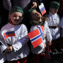 A group of children dressed as miners has a long wait to see the King and the President in Banská &#138;tiavnica (Photo: Radovan Stoklasa, Reuters / Scanpix)