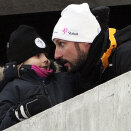 Crown Prince Haakon and Princess Ingrid Alexandra follow the sprint from the Royal stands (Photo: Erik Johansen / Scanpix)