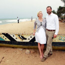 The Crown Prince and Crown Princess in the fishing village Ekumpuanoa (Photo: Lise Åserud / Scanpix)