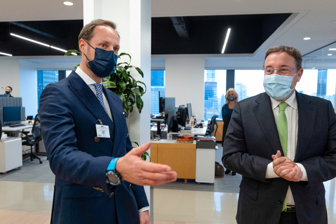 Crown Prince Haakon with UNDP Administrator Achim Steiner. (Photo: Pontus Höök / Ministry of Foreign Affairs) 