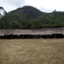 The village consists of one huge circular communal dwelling, where all of the village&#146;s 120 inhabitants live under the same roof. Published 4 May 2013. Handout picture from the Royal Court. For editorial use only, not for sale. Photo: Rainforest Foundation Norway / ISA Brazil.