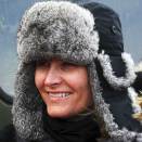 26 March: The Crown Princess takes part as observer on the Norwegian Civil Defense's winter exercise (Photo: Marit Hommedal, Scanpix)