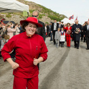 The red runner went ahead of the King and Queen in Osen... (Photo: Ned Alley / NTB scanpix)