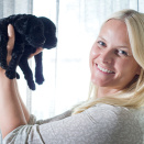 Pictures of the Crown Prince and Crown Princess' family with the nine puppies, July 2013 (Photo: Veronica Melå / Utenfor Allfarvei AS / The Royal Court)