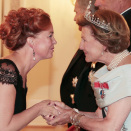 Grafikeren Tiina Kivinen, den første vinneren av The Queen Sonja Print Award, var blant gjestene. Foto: Lise Åserud, NTB scanpix