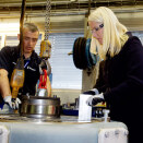Crown Princess Mette-Marit at Rolls-Royce in Brattvåg (Photo: Stian Lysberg Solum / NTB scanpix)