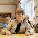 The Princess in the class room (Photo: Stian Lysberg Solum / Scanpix)