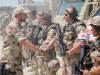 Meeting troops