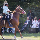 The King and Queen and Jostein Leiro - Norway´s ambassador to Argentina, watch gauchos perform at Estancia Villa María. Photo: Heiko Junge / NTB scanpix