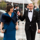 Gjestene ankommer operaen: Islands president Guðni Jóhannesson og førstedame Eliza Reid. Foto: Jon Olav Nesvold / NTB scanpix