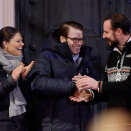 2 March: Crown Prince Haakon follows Nordic combined and team sprint in Holmenkollen. In the evening, he attended the award ceremony, together with Crown Princess Victoria and Prince Daniel of Sweden (Photo: Tor Erik Schrøder / Scanpix)