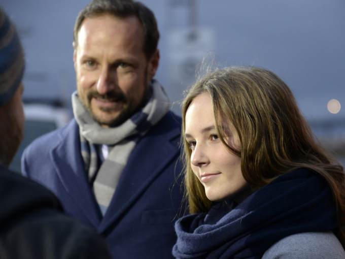 The Crown Prince and the Princess being interviewed by NRK after today’s ceremony. Photo: Rune Stoltz Bertinussen / NTB scanpix