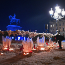 Lystenning på Slottsplassen. Foto: Sven Gj. Gjeruldsen, Det kongelige hoff