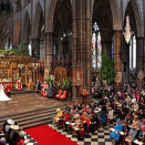 28 April: The King and Queen attend the Royal wedding between Prince William of Wales and Ms Catherine Middleton (Photo: Dominic Lipinski, Reuters / Scanpix) 