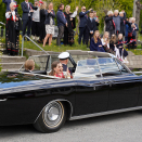 Prinsesse Ingrid Alexandra og Prins Sverre Magnus i A5 på overraskelsesbesøk i Asker. Handoutbilde fra Det kongelige hoff. Publisert 17. mai 2020. Bildet er til redaksjonell bruk, ikke for salg. Foto: Sara Svanemyr, Det kongelige hoff