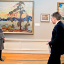 26 January: The Queen attends the opening of the exhibition "Painting Canada" at the National Gallery (Photo: Krister Sørbø / Scanpix)