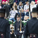 Hans Majeste Kongens Garde underholdt med musikk og drill.  Foto: Carina Johansen / NTB scanpix