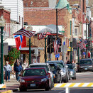 Decorah was decorated with Norwegian and American flags in honour of the Royal visit (Photo: Lise Åserud / Scanpix)