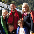In 2011 The Crown Prince and Crown Princess travelled to India with their family. Here outside Passingdang Monastery i Dzongu, Sikkim. Published 21.01.2011 as handout picture from The Royal Court. For editorial use only, not for sale. Photo: Kristi Marie Skrede, the Norwegian Broadcasting Corporation / The Royal Court. Image size: 4288 x 2848 px and 2,82 Mb.