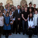 1 November: The Crown Prince attends meeting with the group Young Dialogue, discussing dignity across different religions (Photo: Kirsti Svenning / Nobels Fredssenter)