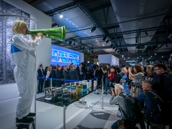 Artists performing at the opening of the Norwegian Pavilion. Photo: Heiko Junge / NTB scanpix