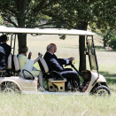 The Governor-General and Lady Cosgrove took The King and Queen on a short kangaroo safari in the grounds surrounding Government House. Photo: David Gray, Reuters / NTB scanpix