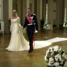 The Crown Prince and Crown Princess arriving at the gala dinner at The Royal Palace (Photo: Scanpix)
