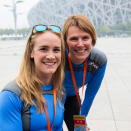 Birgit Skarstein and Bente Skari were among the athletes promoting winter sports in Beijing today. Photo: Tom Hansen/hansenfoto.no 