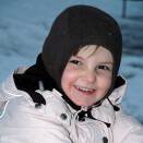 Princess Ingrid Alexandra playing in the snow. Pictures taken on the occasion of the Princess' 4th birthday (Photo: Knut Kollandsrud, The Royal Court)