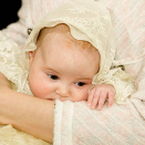 The Princess wore the same biaptismal dress that King Olav wore for his baptism at Sandringam in 1903 (Photo: Cornelius Poppe, Scanpix)