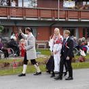 Kronprinsfamilien besøker Solgården bo- og omsorgssenter. Handoutbilde fra Det kongelige hoff. Publisert 17. mai 2020. Bildet er til redaksjonell bruk, ikke for salg. Foto: Sara Svanemyr, Det kongelige hoff
