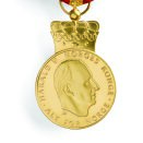 Kongens fortjenstmedalje i gull. Bildet er kun til redaksjonell bruk - ikke for salg. Foto: Jan Haug, Det kongelige hoff