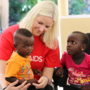 The mother has HIV - but the child was born healthy. Photo: Christian Laagard, the Royal Court